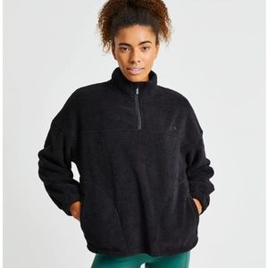 AYBL Effortless Oversized Fleece - Black (Size XS)